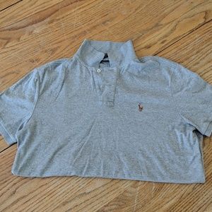Grey polo shirt